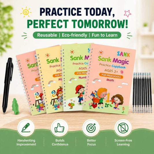 4 Magic Practice Copybook — Watch Your Child Write Beautifully in 21 Days