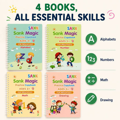 4 Magic Practice Copybook — Watch Your Child Write Beautifully in 21 Days