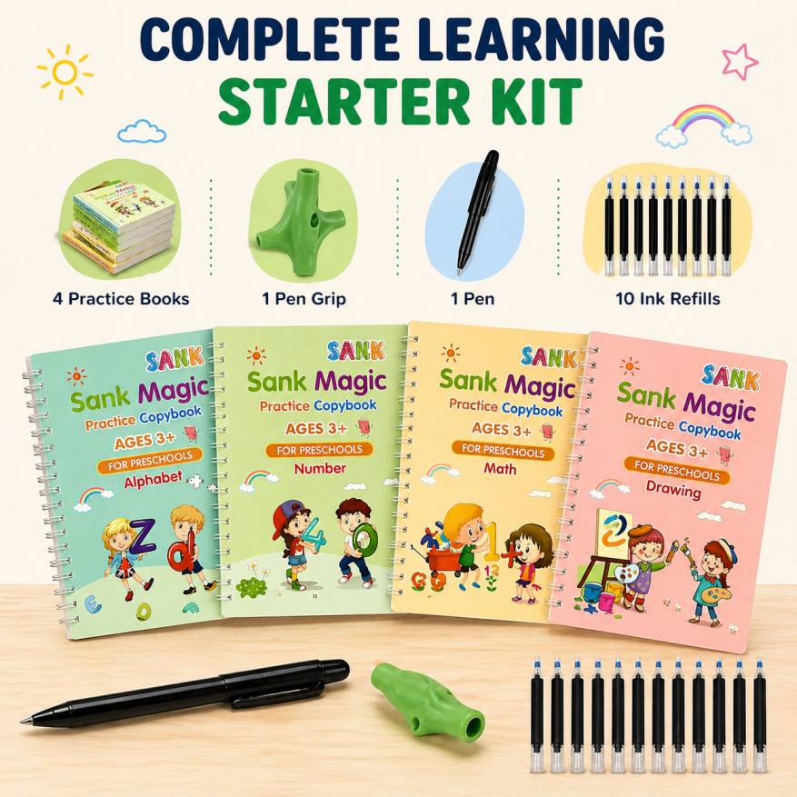 4 Magic Practice Copybook — Watch Your Child Write Beautifully in 21 Days